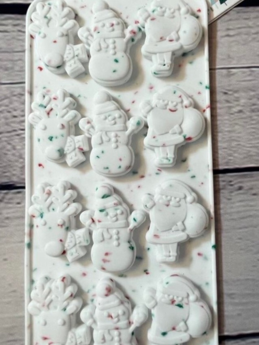 Confetti Silicone Shaped Candy Mold Chocolate Treat Butter Christmas Holiday NEW